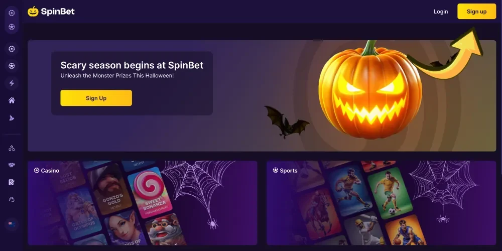 SpinBet registration